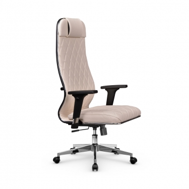 Кресло руководителя Мetta L 1m 40M/2D Infinity Easy Clean MPES Комплект 5 Светло-бежевое