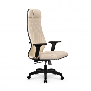 Кресло руководителя Мetta L 1m 40M/2D Infinity Easy Clean MPES Комплект 6 Молочное