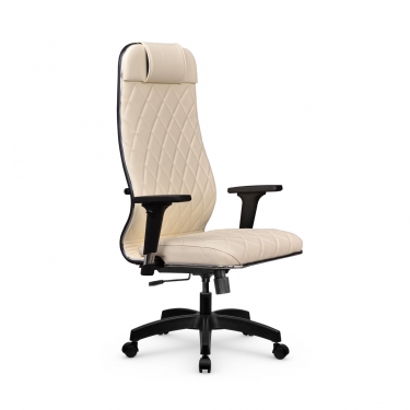 Кресло руководителя Мetta L 1m 40M/2D Infinity Easy Clean MPES Комплект 6 Молочное