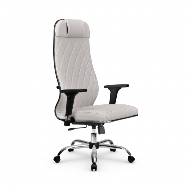 Кресло руководителя Мetta L 1m 40M/2D Infinity Easy Clean MPES Комплект 7 Белое