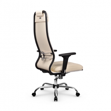 Кресло руководителя Мetta L 1m 40M/2D Infinity Easy Clean MPES Комплект 7 Молочное