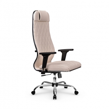 Кресло руководителя Мetta L 1m 40M/2D Infinity Easy Clean MPES Комплект 7 Светло-бежевое