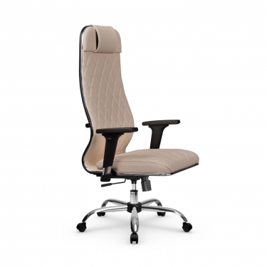Кресло руководителя Мetta L 1m 40M/2D Infinity Easy Clean MPES Комплект 7 Темно-бежевое