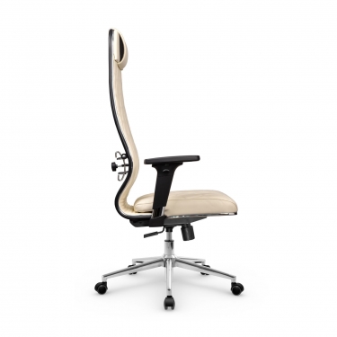 Кресло руководителя Мetta L 1m 40M/2D Infinity Easy Clean MPES Комплект 9 Молочное