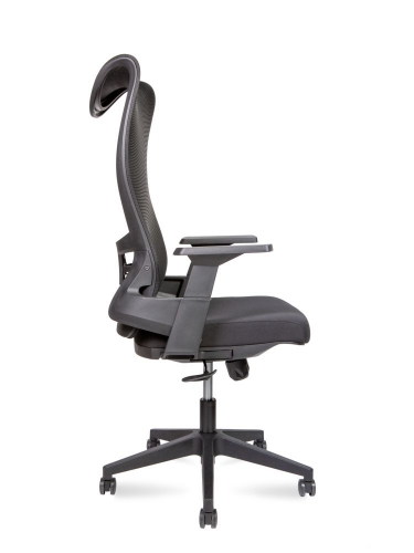 Кресло офисное WAVE T A3-M BLACK Черный