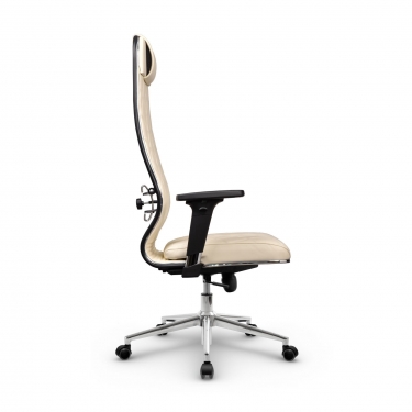 Кресло руководителя Мetta L 1m 40M/2D Infinity Easy Clean MPES Комплект 10 Молочное