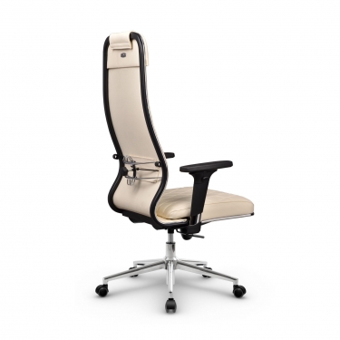 Кресло руководителя Мetta L 1m 40M/2D Infinity Easy Clean MPES Комплект 10 Молочное