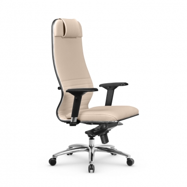 Кресло руководителя Мetta L 1m 38K2/4D Infinity Easy Clean MPES Комплект 1 Молочное