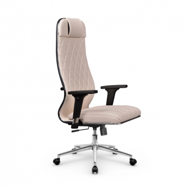 Кресло руководителя Мetta L 1m 40M/2D Infinity Easy Clean MPES Комплект 9 Светло-бежевое