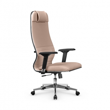 Кресло руководителя Мetta L 1m 38K2/4D Infinity Easy Clean MPES Комплект 5 Темно-бежевое