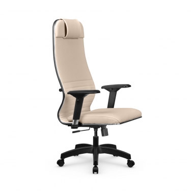 Кресло руководителя Мetta L 1m 38K2/4D Infinity Easy Clean MPES Комплект 6 Молочное