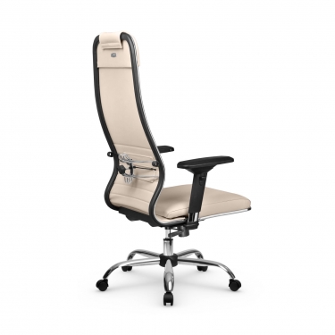 Кресло руководителя Мetta L 1m 38K2/4D Infinity Easy Clean MPES Комплект 7 Молочное