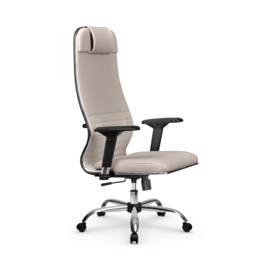 Кресло руководителя Мetta L 1m 38K2/4D Infinity Easy Clean MPES Комплект 7 Светло-бежевое