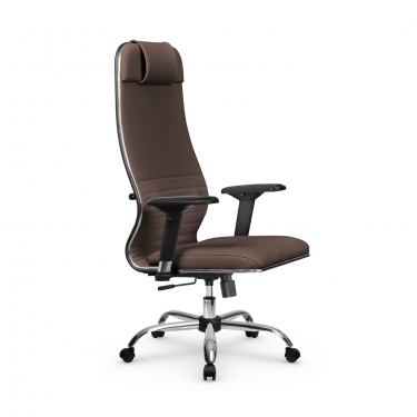 Кресло руководителя Мetta L 1m 38K2/4D Infinity Easy Clean MPES Комплект 7 Светло-коричневое