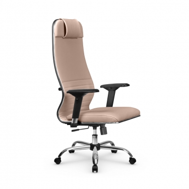 Кресло руководителя Мetta L 1m 38K2/4D Infinity Easy Clean MPES Комплект 7 Темно-бежевое