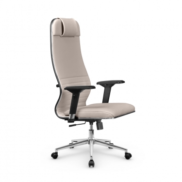 Кресло руководителя Мetta L 1m 38K2/4D Infinity Easy Clean MPES Комплект 9 Светло-бежевое