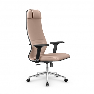 Кресло руководителя Мetta L 1m 38K2/4D Infinity Easy Clean MPES Комплект 9 Темно-бежевое