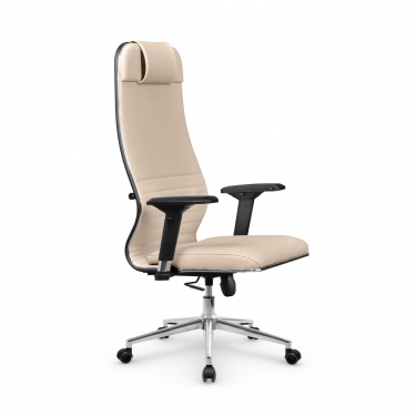 Кресло руководителя Мetta L 1m 38K2/4D Infinity Easy Clean MPES Комплект 10 Молочное