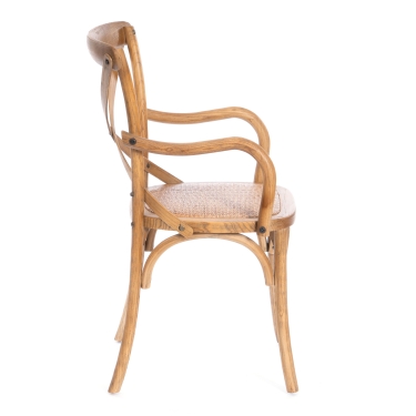 Стул с подлокотниками Tetchair CROSS mod.CB2008 дерево береза, Груша 3
