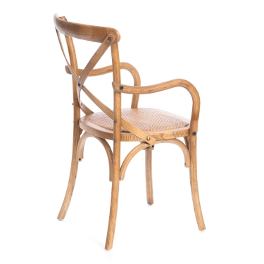 Стул с подлокотниками Tetchair CROSS mod.CB2008 дерево береза, Груша 3