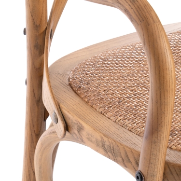 Стул с подлокотниками Tetchair CROSS mod.CB2008 дерево береза, Груша 3