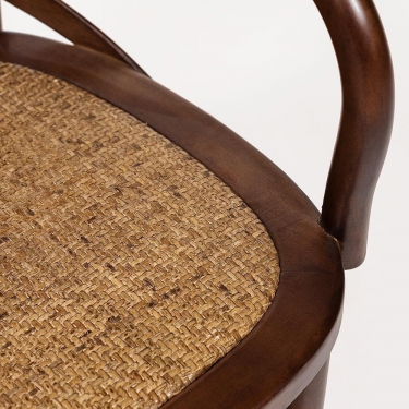 Стул с подлокотниками Tetchair CROSS mod.CB2008 дерево береза, Темный Орех 5