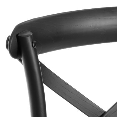 Стул Tetchair CROSS mod.CB2001 дерево береза, черный