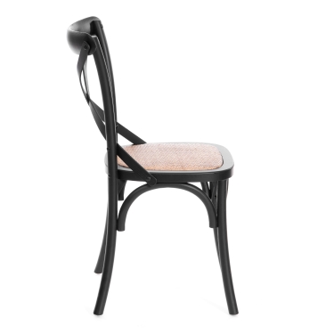 Стул Tetchair CROSS mod.CB2001 дерево береза, черный
