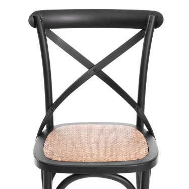 Стул Tetchair CROSS mod.CB2001 дерево береза, черный