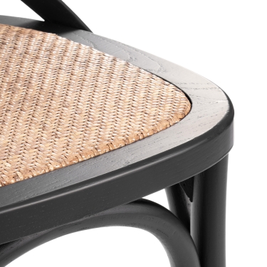 Стул Tetchair CROSS mod.CB2001 дерево береза, черный