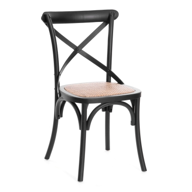 Стул Tetchair CROSS mod.CB2001 дерево береза, черный
