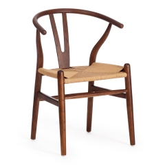 Стул Tetchair WISHBONE mod.CB2212 дерево вяз, 5750.579.5, Темный Орех 5