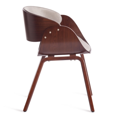 Стул Tetchair LANDO mod.8036 дерево / ткань, орех/серый