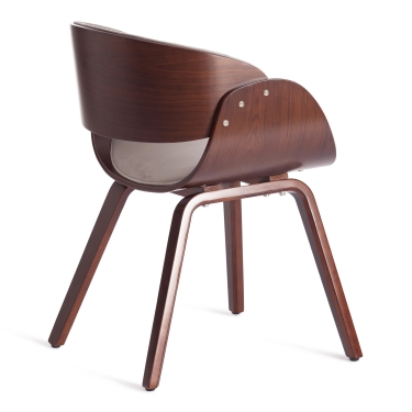 Стул Tetchair LANDO mod.8036 дерево / ткань, орех/серый