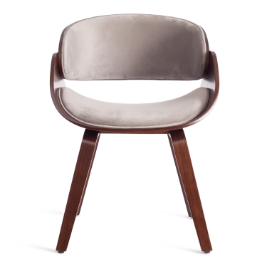Стул Tetchair LANDO mod.8036 дерево / ткань, орех/серый