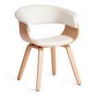 Стул Tetchair VIMTA mod.8021 дерево / экокожа, натуральный/белый