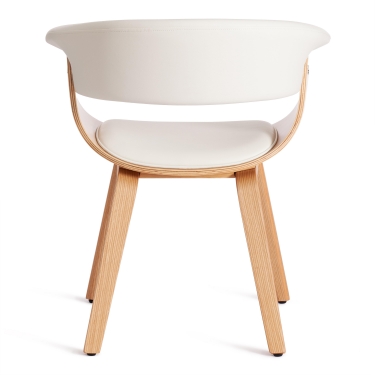 Стул Tetchair VIMTA mod.8021 дерево / экокожа, натуральный/белый