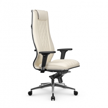 Кресло руководителя Мetta L 1m 50M/2D Infinity Easy Clean MPES Комплект 2 Молочное