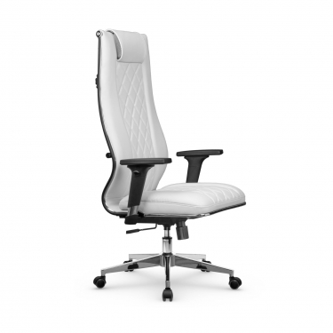 Кресло руководителя Мetta L 1m 50M/2D Infinity Easy Clean MPES Комплект 3 Белое