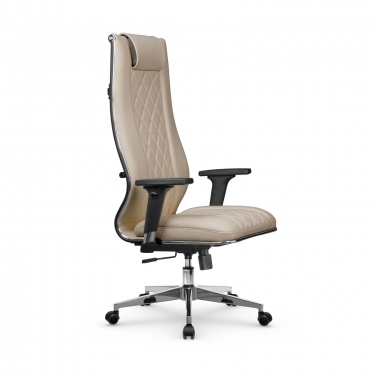 Кресло руководителя Мetta L 1m 50M/2D Infinity Easy Clean MPES Комплект 3 Темно-бежевое