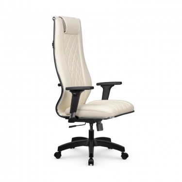 Кресло руководителя Мetta L 1m 50M/2D Infinity Easy Clean MPES Комплект 4 Молочное