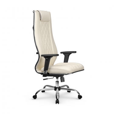 Кресло руководителя Мetta L 1m 50M/2D Infinity Easy Clean MPES Комплект 5 Молочное