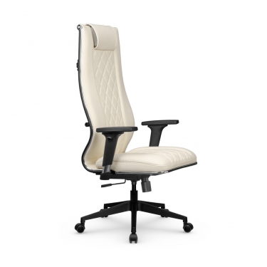 Кресло руководителя Мetta L 1m 50M/2D Infinity Easy Clean MPES Комплект 6 Молочное