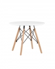 Стол детский Eames Dsw белый, ножки массив бука