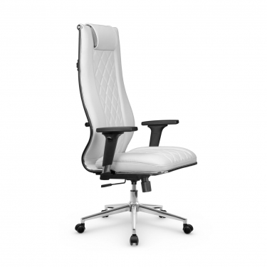 Кресло руководителя Мetta L 1m 50M/2D Infinity Easy Clean MPES Комплект 7 Белое