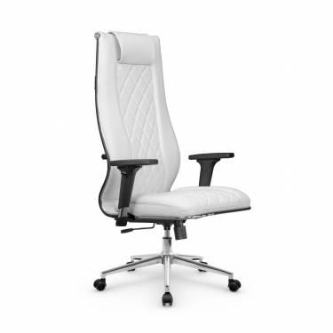 Кресло руководителя Мetta L 1m 50M/2D Infinity Easy Clean MPES Комплект 7 Белое