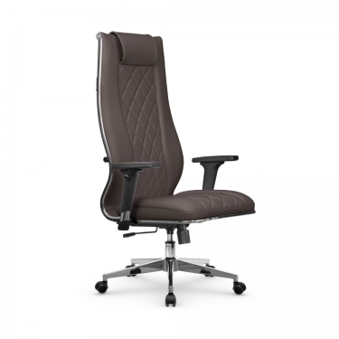 Кресло руководителя Мetta L 1m 50M/2D Infinity Easy Clean MPES Комплект 7 Темно-коричневое