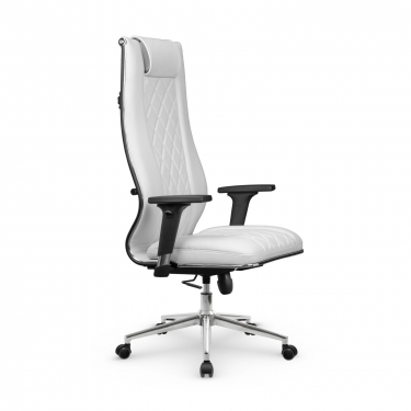 Кресло руководителя Мetta L 1m 50M/2D Infinity Easy Clean MPES Комплект 9 Белое