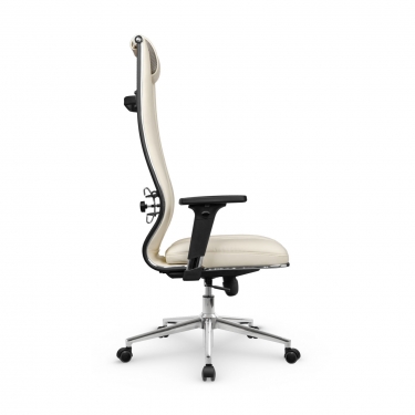 Кресло руководителя Мetta L 1m 50M/2D Infinity Easy Clean MPES Комплект 9 Молочное