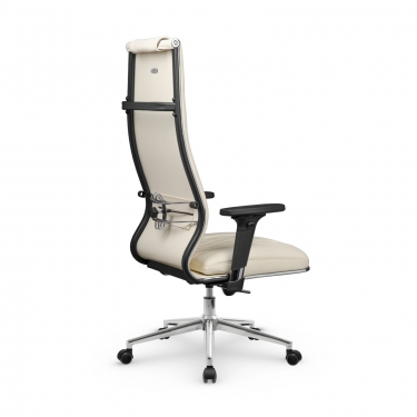 Кресло руководителя Мetta L 1m 50M/2D Infinity Easy Clean MPES Комплект 9 Молочное